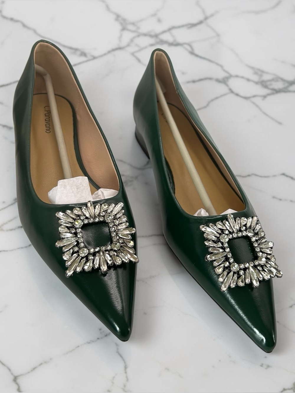 C.Paravano Crystal Dark Green 8.5 New in Box